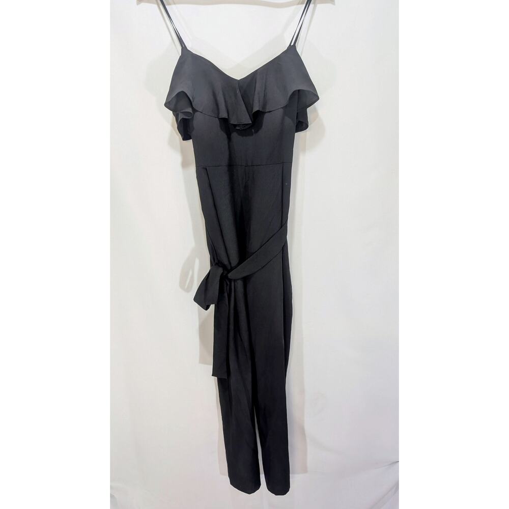 Banana Republic Black Ruffle Jumpsuit Women’s Size‎ 6